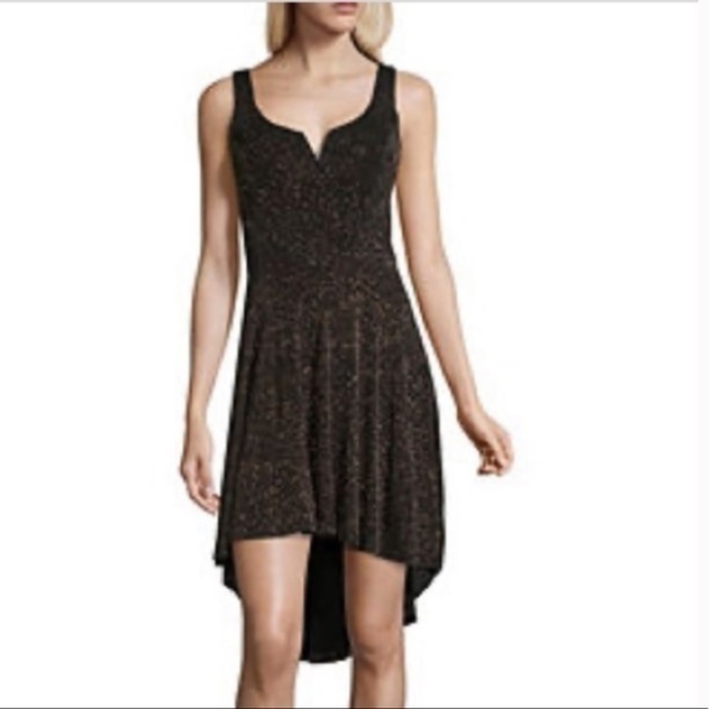 Black and Gold high low dress NWT Size 1